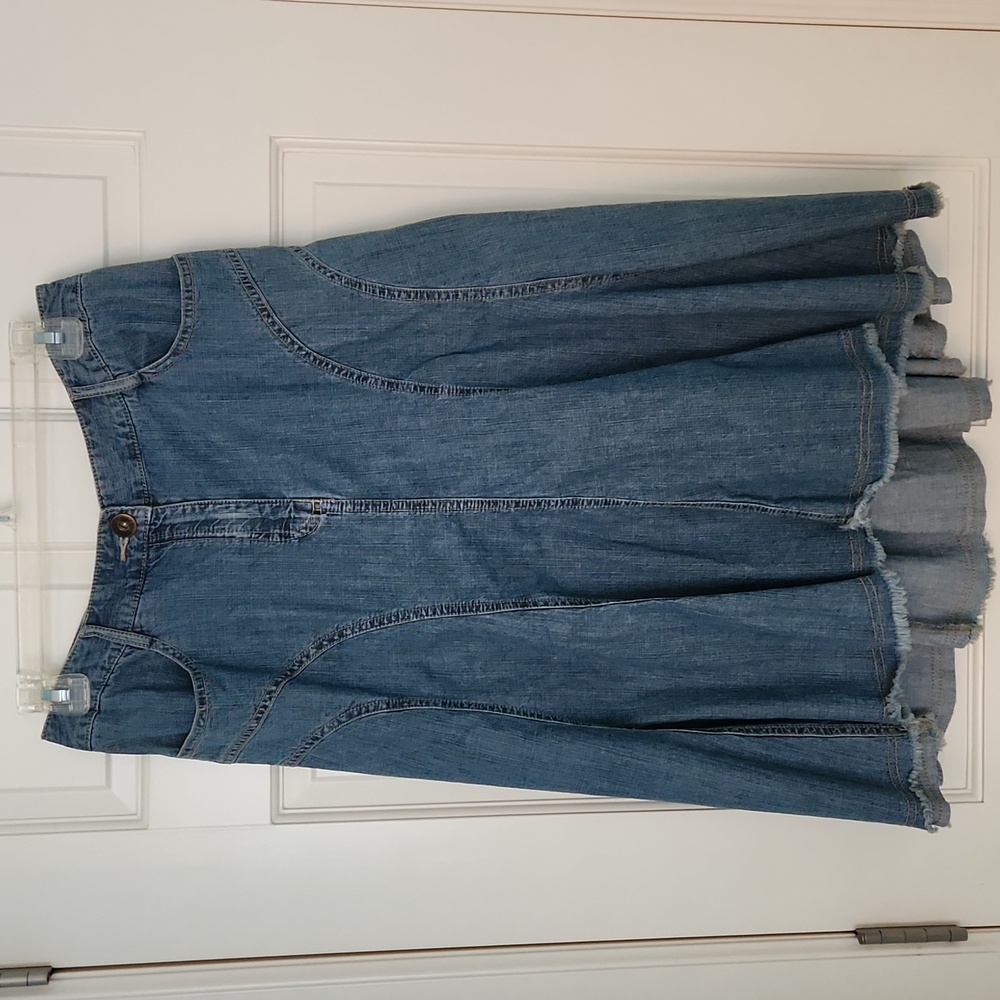 Midi Jean Skirt